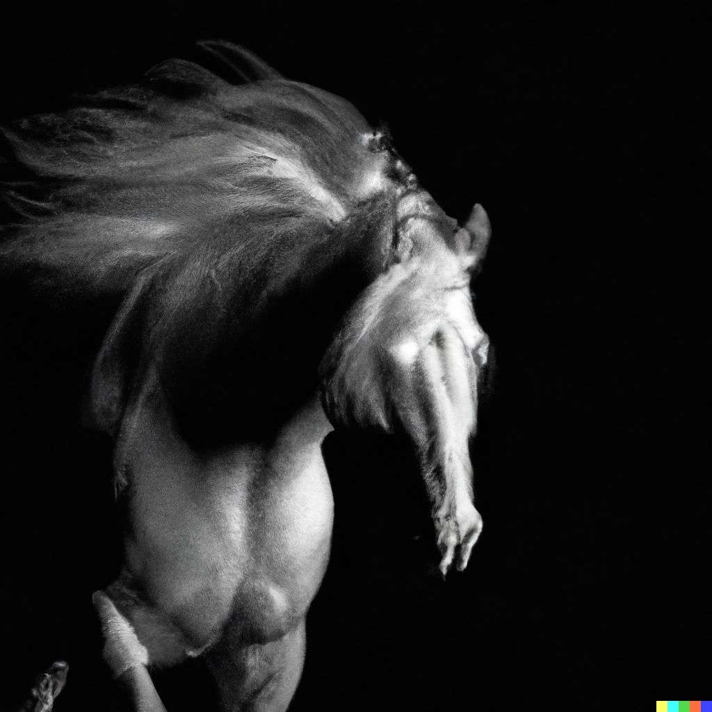 a horse, photograph, fine art